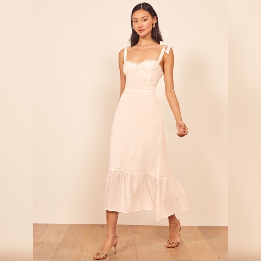 NWOT - Reformation Nikita Dress - White